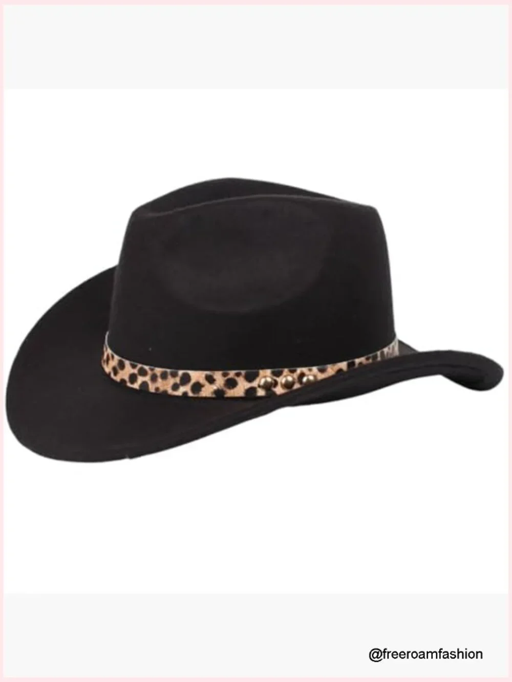 PU Leather Hat Band for Cowboy Hat Stylish Cowgirl Fedora Panama Strap Belt